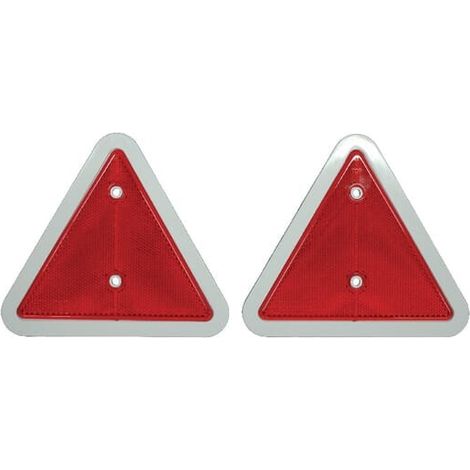 Kit de 2 catadioptres rectangle rouge 160mm à visser UNIVERSEL TOR4551 (1/2)