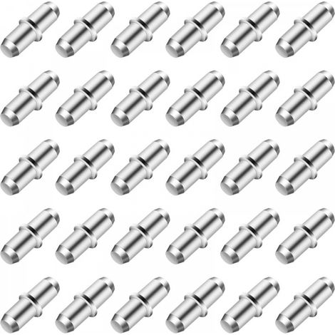 Lot de 80 supports d'étagères 5 mm,supports d'étagères pour étagères, supports de planches d'armoire, 5 x 16mm (1/5)