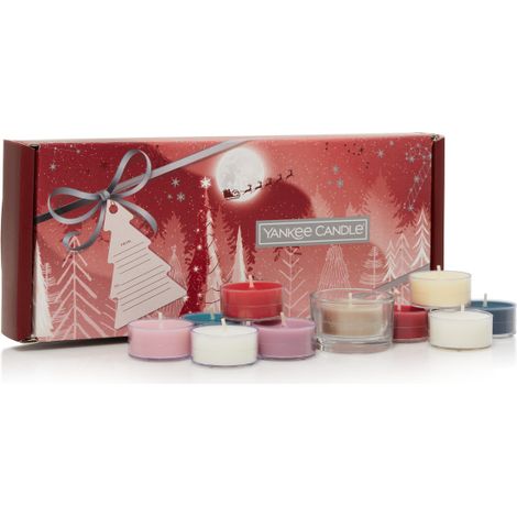 Confezione Regalo con 10 Candele e 1 Porta Candela Linea Tea Light (1/3)