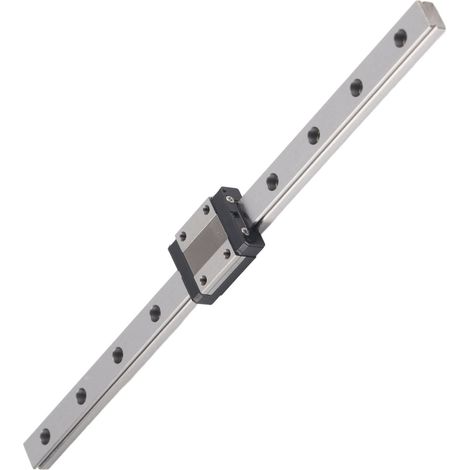 Rail de guidage linéaire en acier, palier coulissant, outil de déplacement 12 mm pour machine CNC MGN12250 mm (1/5)