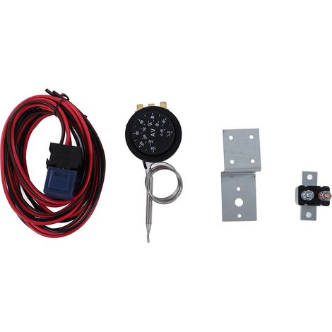 Kit de termostato de 21 piezas con relé para radiador eléctrico - Control robusto de vehículos de 12 V