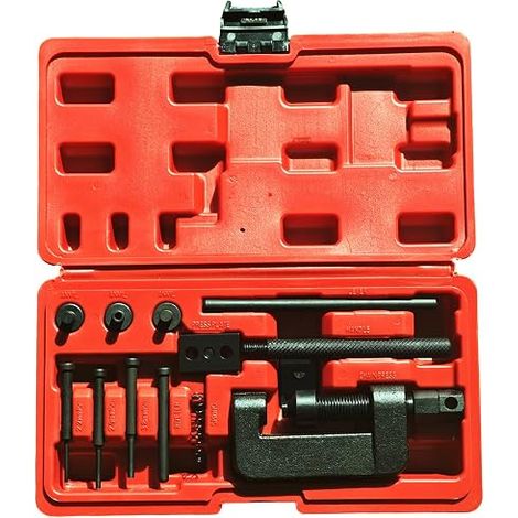 13pcs Motorcycle Chain Breaker Chain Breaker Motorcycle Chain Separation Tool Motorcycle Chain Riveting Tool Motorcycle Timing Chain Separation Riveting Tool (1/5)