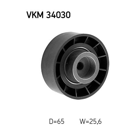 Poulie renvoi/transmission, courroie trapézoïdale à nervures SKF VKM 34030 FIAT