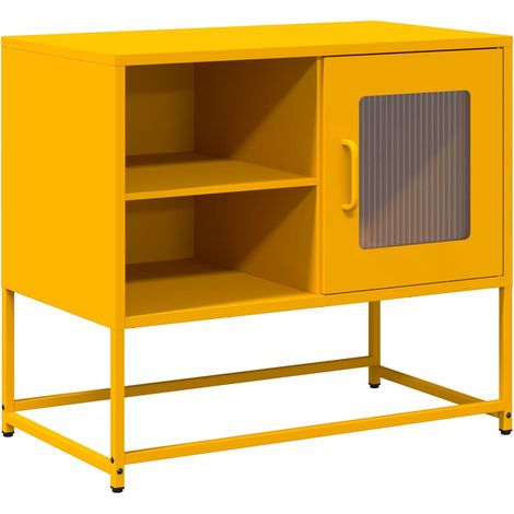 Maison Exclusive - TV-Schrank Senfgelb 68x39x60,5 cm Stahl