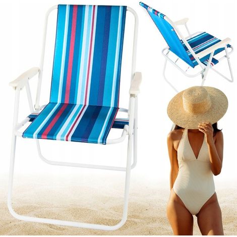 Silla plegable, turística, de playa, de jardín, ligera, para acampar, tienda de campaña (1/5)