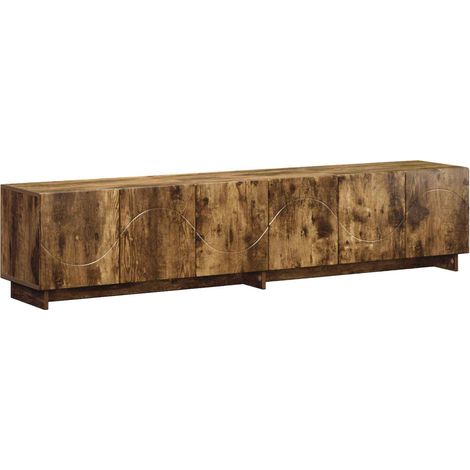 TV Stand 180 x 34.5 x 40 cm Smoked Oak Engineered Wood vidaXL (1/5)