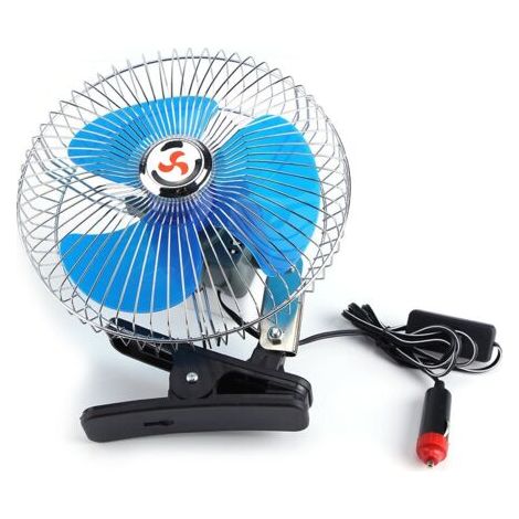 Ventilatore portatile per auto da 12 V – Motore silenzioso con nucleo in rame – Rotazione a 180° – Design semi-chiuso per una facile pulizia (1/5)