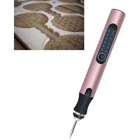 Elektrischer Gravierstift, kabelloses, wiederaufladbares Schleifwerkzeug-Set für Nagelkunst, Goldschleifset (1/5)