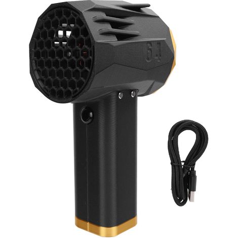 Ventilateur turbo portable de 64 mm avec gaine, moteur sans balais, souffleur à jet d'air, dépoussiéreur électrique, vitesse de 240 km/h, poussée de 1 400 g, puissance de 20 W, recharge rapide (1/5)