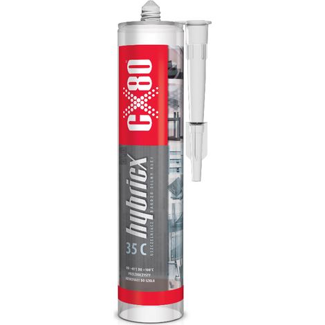 CX80 HYBRICX 35C 290ML - ADESIVO E SIGILLANTE IBRIDO TRASPARENTE - SUPER RESISTENTE PER APPLICAZIONI PROFESSIONALI