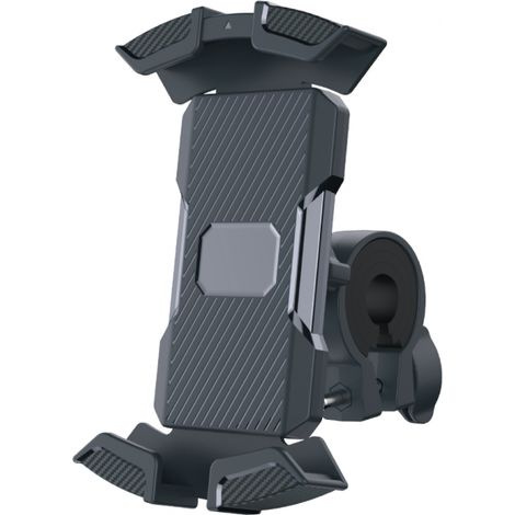 Support Téléphone pour Vélo - VENTEO - Universel pour tous les téléphone - Noir - Rotation 360° - PVC résistant - Support Téléphone Moto - Support Guidon avec avec Pince de Guidon (1/5)