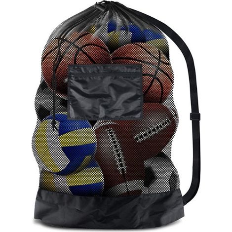 1 Sac de rangement, grande capacité, matériau durable, conception pratique, pour football basketball volleyball (1/5)