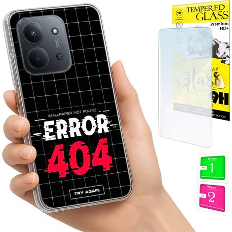 Custodia per Xiaomi Redmi 15C 4G 171mm, cover posteriore con vetro 9H. (1/5)