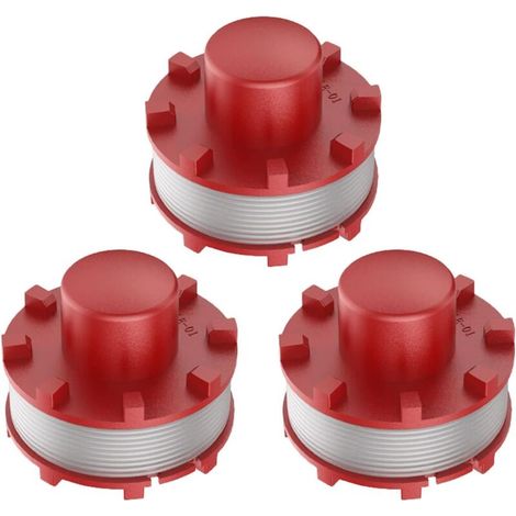 Set – Packung mit 3 Ersatz-Trimmerfadenspulen für Ein-hell 3405096, 2 mm, für Ein-hell GE-CT 36/30 LI E SOLO, AGILLO 36/255 BL, AGILLO 18/200