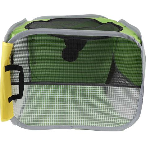 Boîte de séchage pliable et portable en tissu Oxford résistant à l'eau avec fenêtres transparentes pour chats et chiens (1/5)