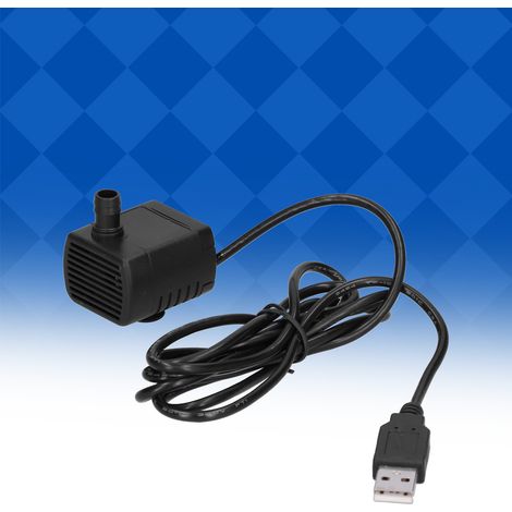 Pompe submersible miniature 0505 avec prise USB pour ordinateur, 5 V CC, débit de 120 l/h, pompe à eau sans balais CC (1/5)