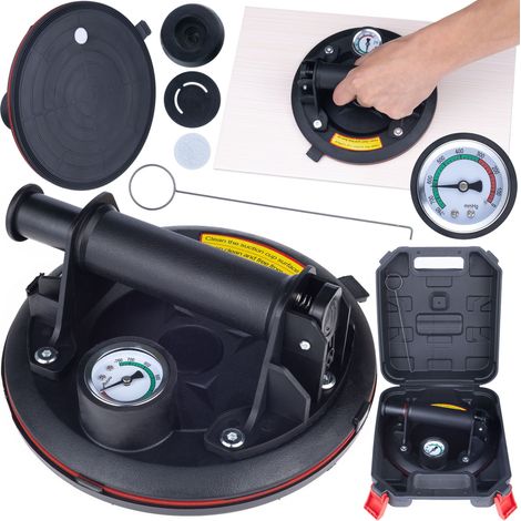 Manueller Vakuumsauger zum Übertragen von Platten mit Manometer