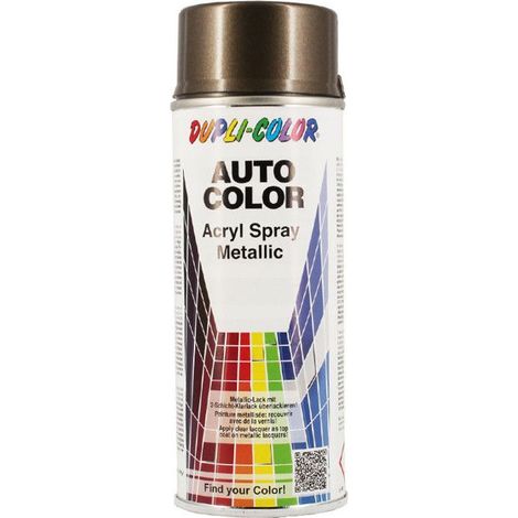 Bombe de peinture acrylique métallisée - Brun métallisé - Duplicolor - 400 ml