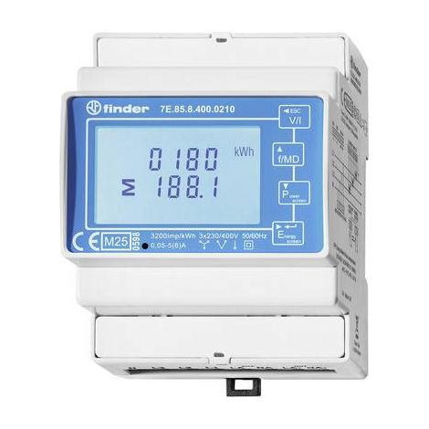 Contador Finder 7e.85.8.400.0212 pantalla digital monitor energía