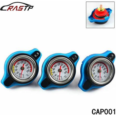 Car radiator cap D1 with gauge, multi-size water temperature gauge and pressure gauge - small head 1.3 Bar (1/4)
