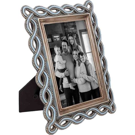 Porta fotos 10X15 azul 15,8x1,5x21,4h cm