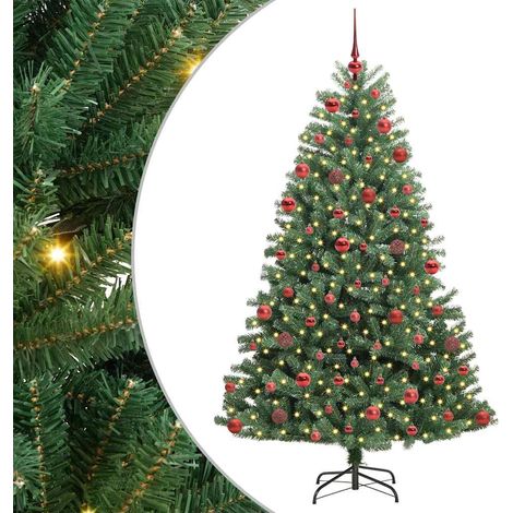 Árbol de Navidad artificial con ramas articuladas Verde 180 cm vidaXL