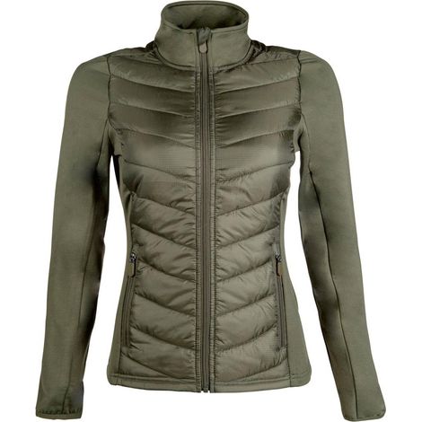 6/7 anni, Grigio: Jersey und Nylon Reitjacke für Mädchen Modell Prag (1/5)