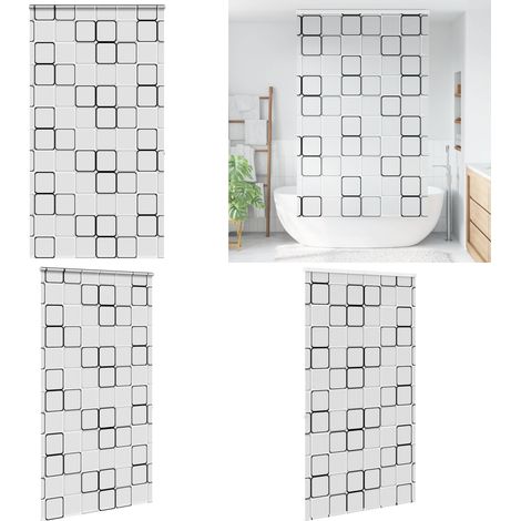 vidaXL Store enrouleur de douche avec cassette largeur du tissu 136 cm (1/5)