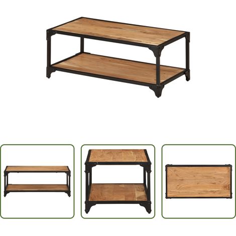 Table d'appoint vintage - Table basse 90x45x35 cm Bois d'acacia solide (1/5)