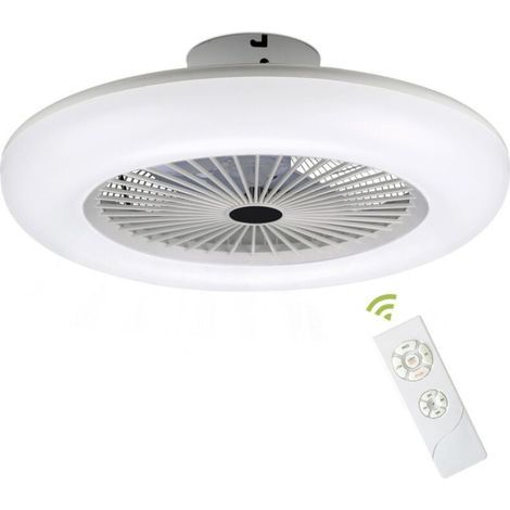 Deckenventilator mit Fernbedienung, dimmbare moderne Schlafzimmerlampe, 3 Farben für Wohnzimmer, Restaurant, Schlafzimmer (1/4)