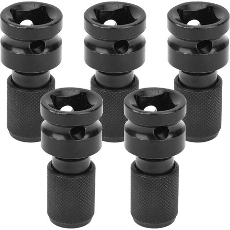 5-teiliger elektrischer Schraubenschlüssel-Steckschlüsseladapter 1/2" Vierkant auf 1/4" Sechskant, Teleskop-Bit-Konverter (1/5)
