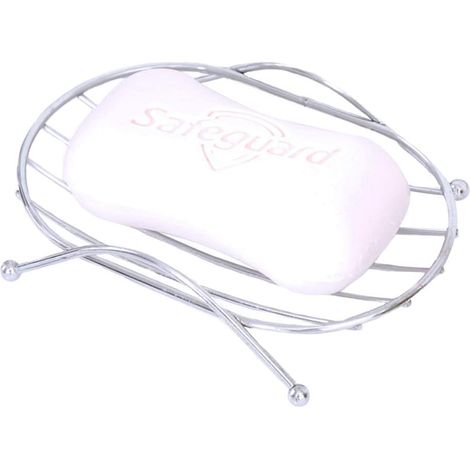 Porte-savons en acier inoxydable de forme ovale durable pour douche, salle de bain, cuisine (1/5)