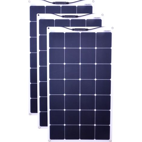 Solarmodule 3 Stück 80 Watt flexibel Mono Solarpanel Solarzelle 950x540x2 94200 (1/4)