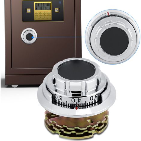 Cadenas à combinaison métallique à disque pour coffret à bijoux, coffre-fort ou armoire à documents (1/5)