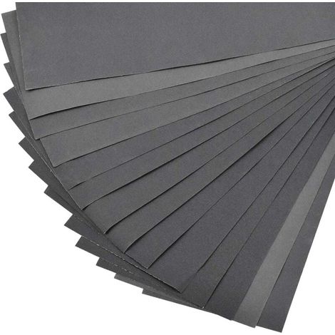 Papier de verre pour bois Papier de verre fin Papier abrasif pour usage à sec ou humide, 400, 600, 800, 1000, 1200, 1500, 2000 Grit Papier de verre (1/5)