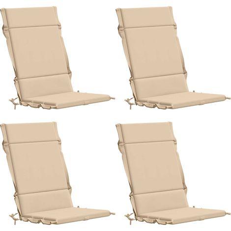 Coussins de Chaise à Dossier Haut en 4 Pièces GEMERT 4 pcs – aménagement extérieur