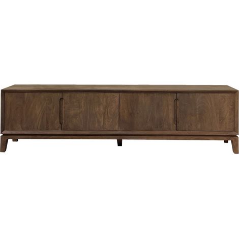 CORTE-Meuble TV 210 cm en bois massif brossé (1/5)