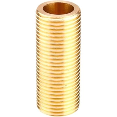 Raccord fileté en laiton BSP de 1,27 cm de long 50 mm de long pour Raccord Tuyau, Raccord Gaz, Raccords de Réservoir (1/5)