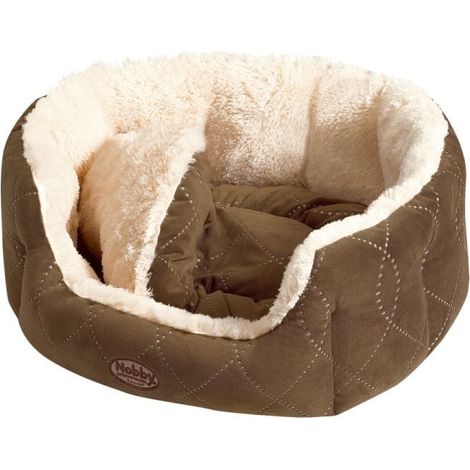 Nobby Hundebett & Katzenbett Ceno oval 45 x 40 x 19 cm beige-braun Transportboxen & Decken