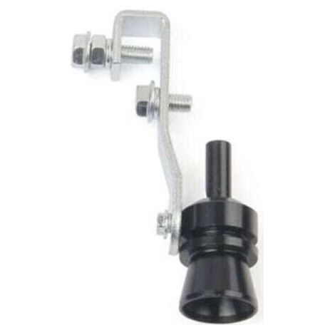 Silencieux turbo de voiture tuyau d'échappement simulateur de soupape de soufflage simulateur de sifflet noir XL