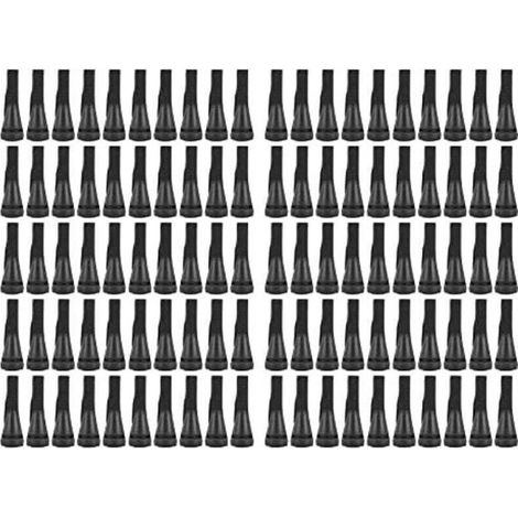 100 Stück Rupffinger für Geflügelrupfmaschinen, Geflügelepilierer, Gummifinger-Rupfzange für Hühner-, Enten- und Gänsefedern (Schwarz) (1/4)