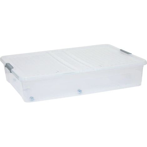 Boîte de Stockage "Flip'n Bed" 53L Transparent