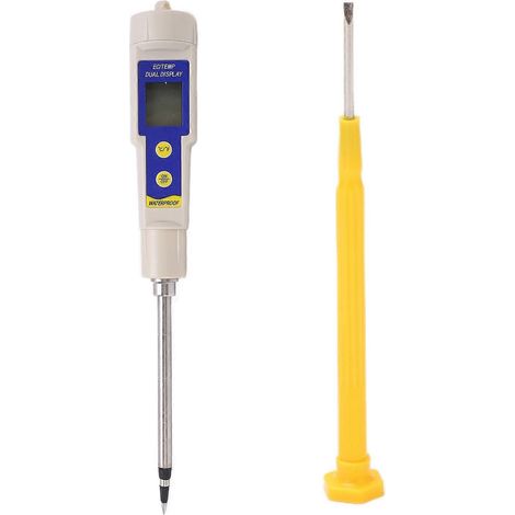 EC315 Tragbares Bodenmessgerät mit EC-Temperaturanzeige, LCD-Bildschirm und ℃/℉-Umschaltung für Gärten und Obstplantagen