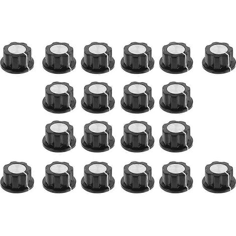 20 boutons de potentiomètre à insérer dans l'axe, bouton de contrôle de volume (1/5)