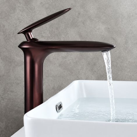 Mitigeur lavabo salle de bain en cuivre bronze antique modèle haut 42 × 23 × 7 cm 2,046 kg – Livraison gratuite (1/5)