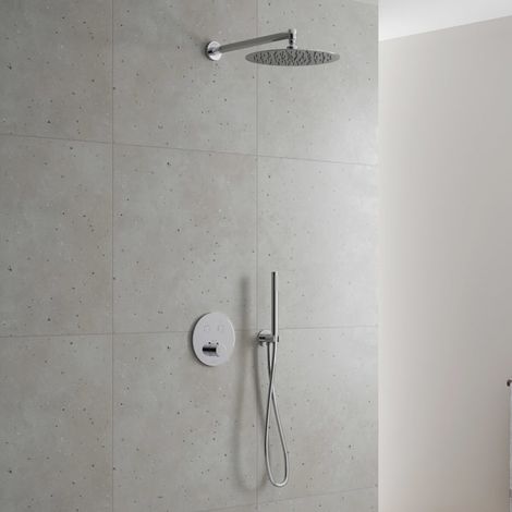 Kronenbach Smart Push Thermostat Duschsystem Unterputz für 2 Verbraucher, rund (1/5)