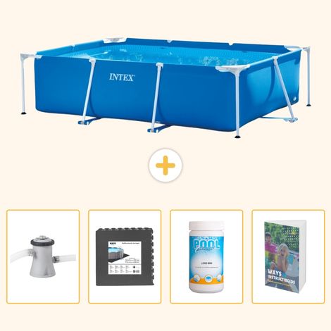 Intex Piscine Tubulaire Rectangulaire - 220x150x60 cm - 5-pièces  SCB125 (1/5)