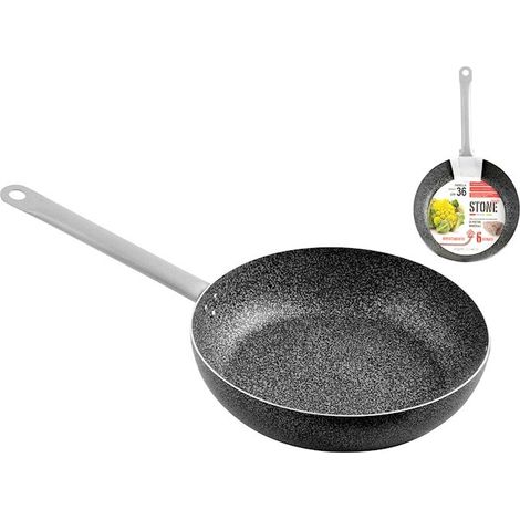 Sartén antiadherente de aluminio Ø 36 cm con manico de acero inoxidable (1/2)