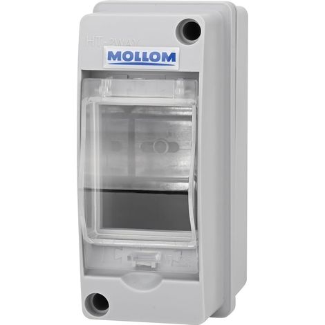 2 voies Boîtier protection et distribution pour disjoncteurs MCB Rail DIN, étanche IP65, intérieur et extérieur (1/5)