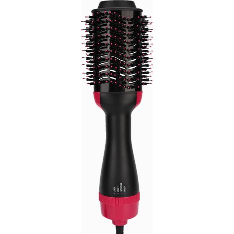 Sèche-cheveux Brosse Coiffante Multifonction, Lisseur et Boucleur Réglable, Outil de Styling Cheveux, Prise UE 220V (1/5)